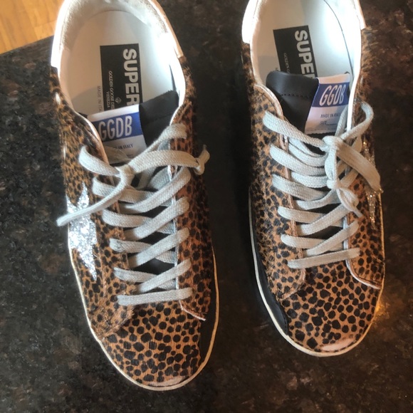 Superstar glitter/leopard Golden Goose sneakers - Picture 3 of 7